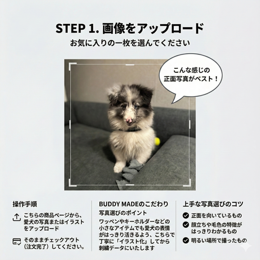 【プレオーダー】愛犬刺繍用データ作成サービス